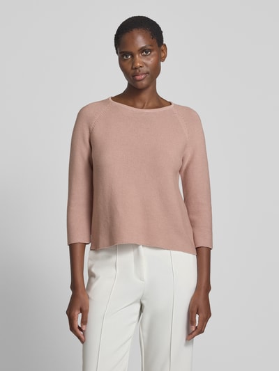 Weekend Max Mara Strickpullover mit Rundhalsausschnitt Modell 'ADDOTTO' Hellrosa 4