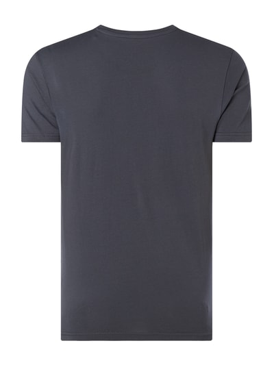 Alpha Industries T-shirt met logoprint, model 'Basic T' Donkergrijs - 4