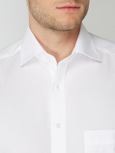 ETERNA Comfort Fit Businesshemd aus Popeline Weiss 3