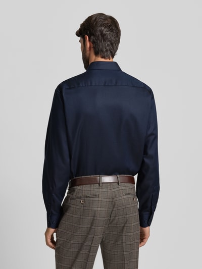 ETERNA Comfort Fit Businesshemd mit Knopfleiste Marine 5