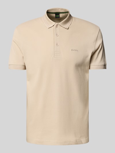 BOSS Green Regular Fit Poloshirt mit Label-Stitching Modell 'PADDY' Sand 2