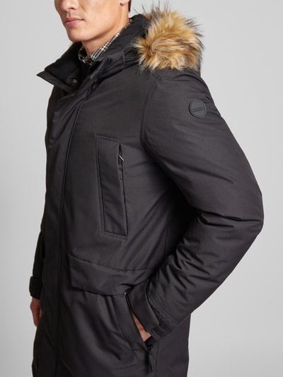 Icepeak Parka z obszyciem ze sztucznego futra model ‘ALAMOS’ Czarny 3