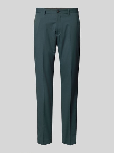 s.Oliver BLACK LABEL Regular Fit Anzughose mit Gürtelschlaufen Dunkelgruen 2
