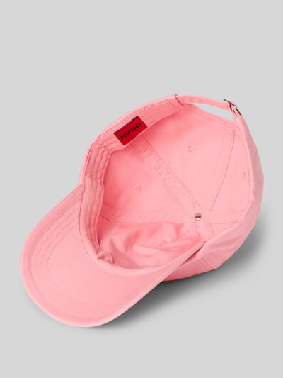 HUGO Czapka z daszkiem i wyhaftowanym napisem i logo model ‘Cara’ Mocnoróżowy 2