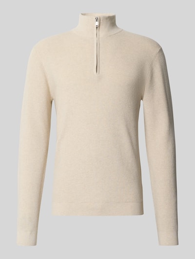 Matinique Gebreide pullover met schipperskraag, model 'lagoon' Offwhite - 2