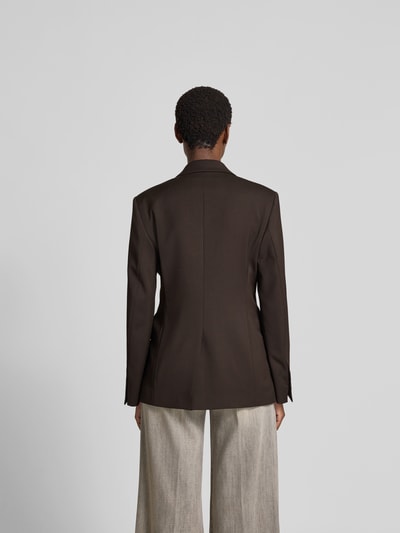 Filippa K Regular Fit Blazer mit Brusttasche Dunkelbraun 5