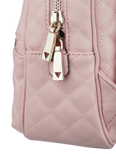 Guess Rucksack mit Steppnähten Rose 2