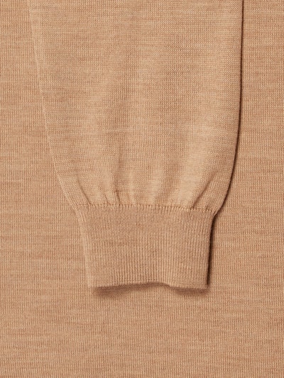 JOOP! Collection Pullover aus Merinowolle Modell 'Denny' Camel 4