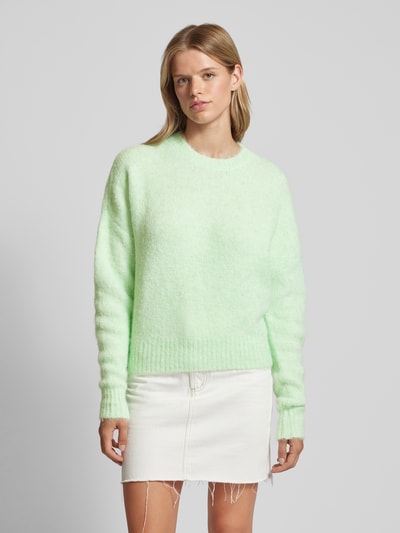 Colourful Rebel Gebreide pullover met ronde hals, model 'Olivia' Mintgroen - 4