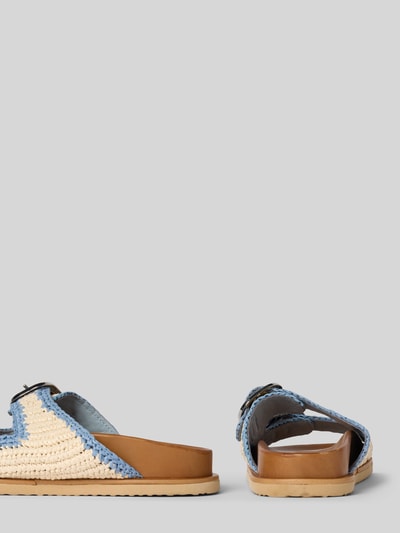 INUOVO Slippers in gevlochten look Lichtblauw - 2