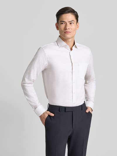 SEIDENSTICKER REGULAR FIT Regular fit zakelijk overhemd van katoen met kentkraag Zand - 4