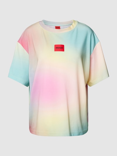 HUGO Oversized T-Shirt mit Farbverlauf Modell 'STARMY' Pastell Gelb Melange 1