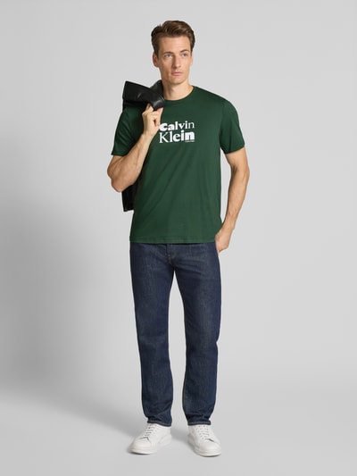 CK Calvin Klein T-Shirt mit Label-Print Lind 1