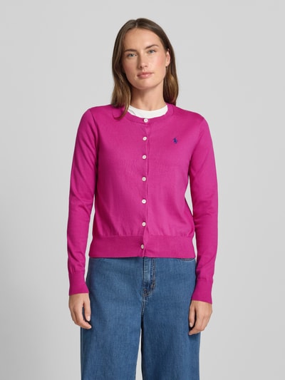Polo Ralph Lauren Strickjacke mit Logo-Stitching Pink 4