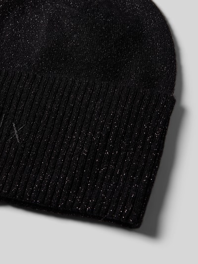 ARMANI EXCHANGE Czapka beanie z domieszką kaszmiru Czarny 2