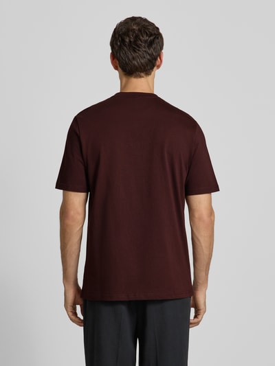 Antony Morato T-shirt met labelprint Bordeaux - 5