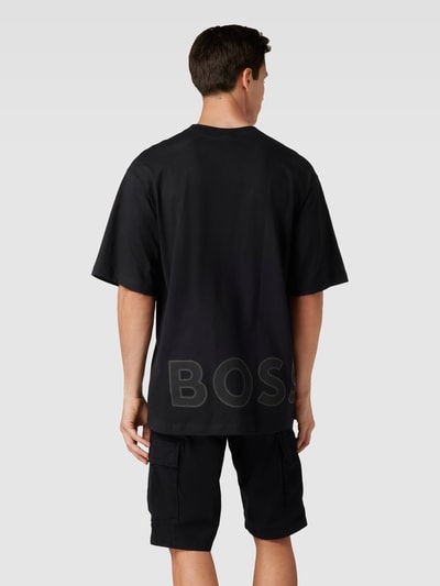 BOSS Green Oversized T-Shirt mit Label-Detail Modell 'Talboa Lotus' Black 5