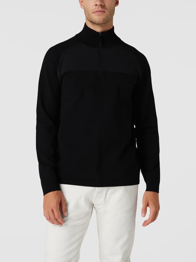 BOSS Green Sweatshirt mit Label-Detail Modell 'ZIEN' Schwarz 4