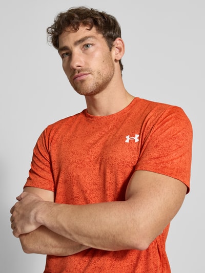 Under Armour T-Shirt mit Label-Print Orange 3