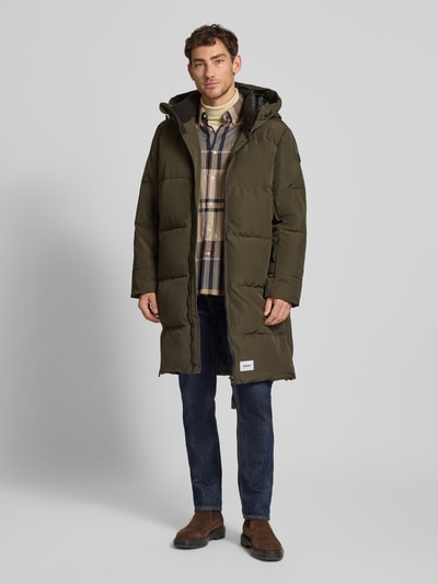 khujo Steppjacke mit Kapuze und Zweiwege-Reißverschluss Modell 'LEAR' Oliv 1