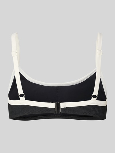 Jake*s Casual Top bikini z efektem marszczenia Czarny 3