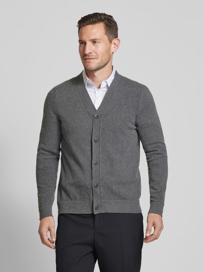 Marc O'Polo Strickjacke mit V-Ausschnitt Anthrazit 4