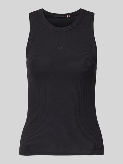 Scotch & Soda Tanktop met logostitching Zwart - 2