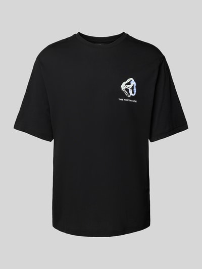 The North Face T-Shirt mit Label-Print Metallic Black 2