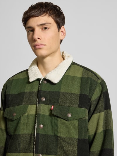 Levi's® Relaxed Fit Jacke mit Logo-Patch Modell 'Lare' Gruen 3