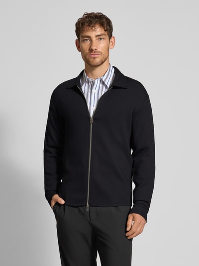 SELECTED HOMME Regular fit sweatjack van viscosemix, model 'EMANUEL' Zwart - 4