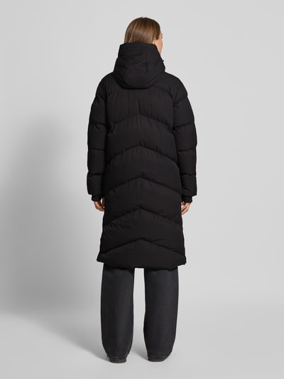 CARS JEANS Płaszcz pikowany z kapturem model ‘HESSYA’ Czarny 5