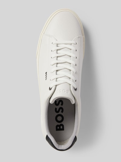 BOSS Sneaker mit Label-Details Modell 'Aiden' Weiss 3