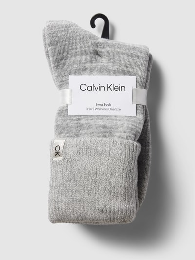 CK Calvin Klein Socken mit Label-Stitching Hellgrau 3