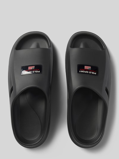 Polo Sport Slippers van leermix Zwart - 3