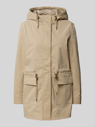 Only Shaped Fit Parka mit Kordelzug Modell 'LOUISE' Taupe 1