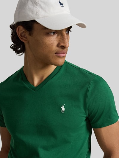 Polo Ralph Lauren Regular Fit T-Shirt aus reiner Baumwolle Gruen 3