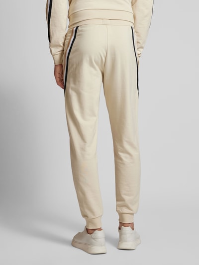 BOSS Sweatpants met elastische band, model ‘Iconic’ Zand - 5