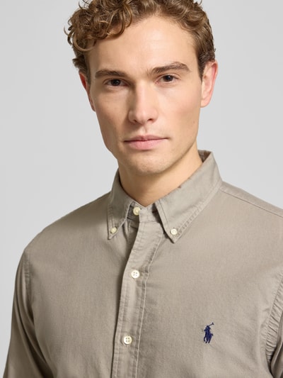 Polo Ralph Lauren Vrijetijdsoverhemd met knoopsluiting Antraciet - 3