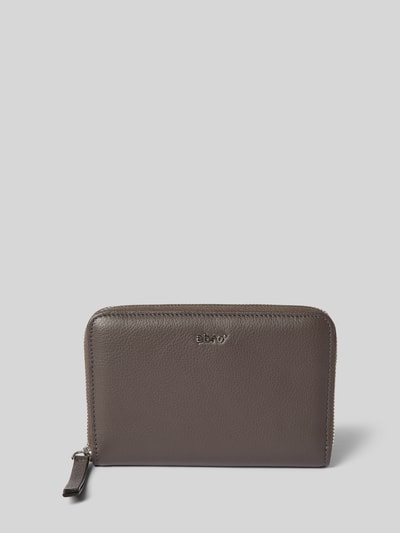 Abro Portemonnee met labeldetail Donkergrijs - 1