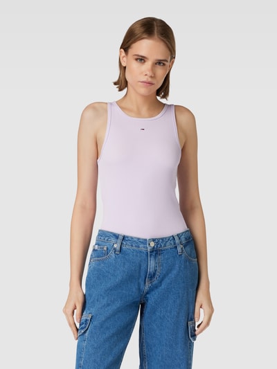 Tommy Jeans Tanktop met labelstitching Lila - 4