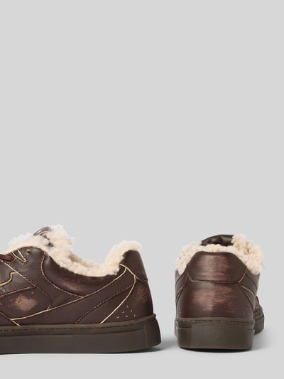 Copenhagen Sneakersy skórzane z ciepłą wyściółką model ‘CPH63’ Ciemnobrązowy 2