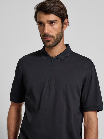 ARMANI EXCHANGE Koszulka polo z krótkim zamkiem błyskawicznym Granatowy 3