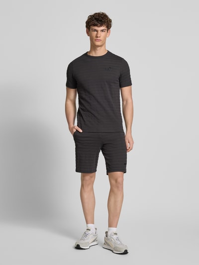 PUMA PERFORMANCE Slim Fit Shorts mit Strukturmuster Modell 'ESS ELEVATED' Black 1