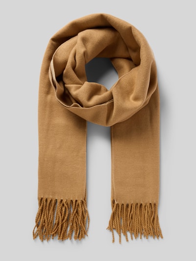 Kurt Beines Schal mit Fransen Cognac 1
