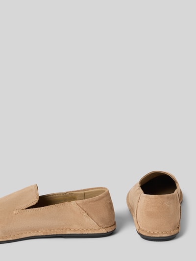Produktfoto, Loafer aus echtem Veloursleder Modell 'ALVETTE 1B' von Marc O'Polo in Beige, unifarbene Optik, flache Sohle, Detailansicht