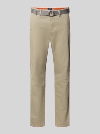 MCNEAL Slim Fit Chino mit Gürtel Lind 2