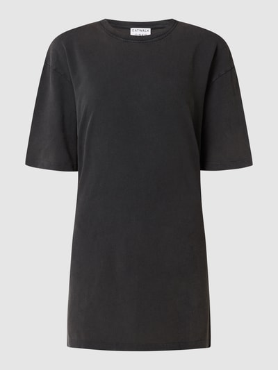 CATWALK JUNKIE Sukienka koszulowa z bawełny ekologicznej model ‘Dr Nuna’ Antracytowy 2