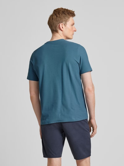 MCNEAL T-shirt met geribde ronde hals Petrol - 5