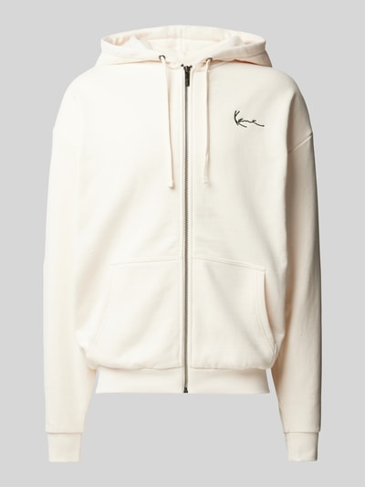 KARL KANI Sweatjacke mit überschnittenen Schultern Offwhite 2