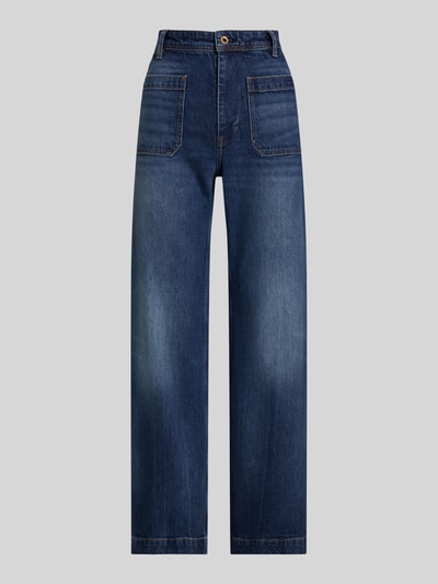 Polo Ralph Lauren Wide Leg Jeans aus Baumwoll-Mix mit aufgesetzten Taschen Jeansblau 2